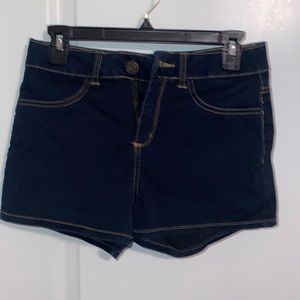 Dark denim shorts
